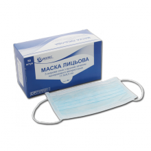 Маска 3-х слойная	 на резинках	Китай